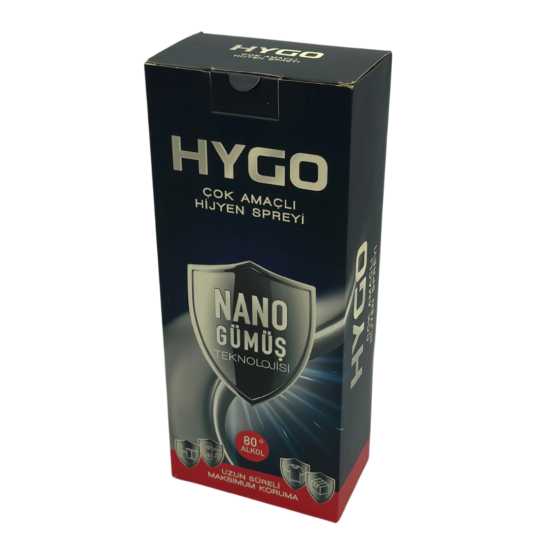 HYGO Nano Gümüş Hijyen Spreyi Ambalajı